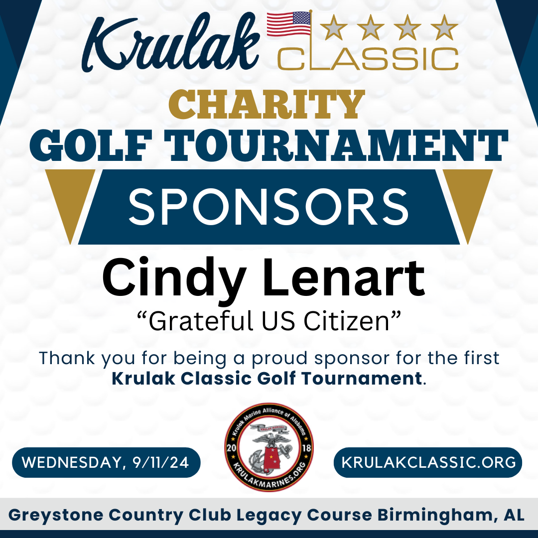 Cindy Lenart (“Grateful Citizen”) – Thank You for Your Sponsorship!