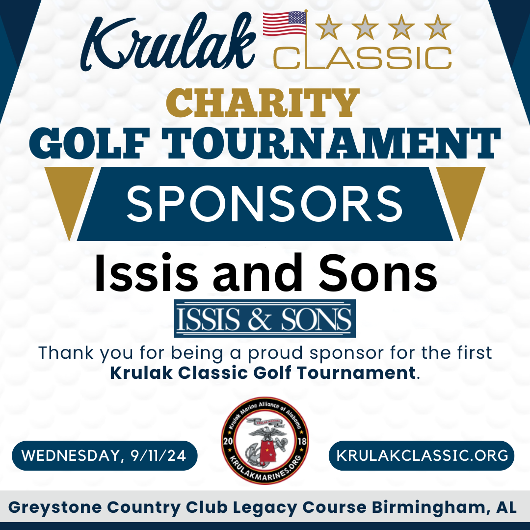 Thank You, Issis & Sons, for Sponsoring the Krulak Classic Charity Golf Tournament!