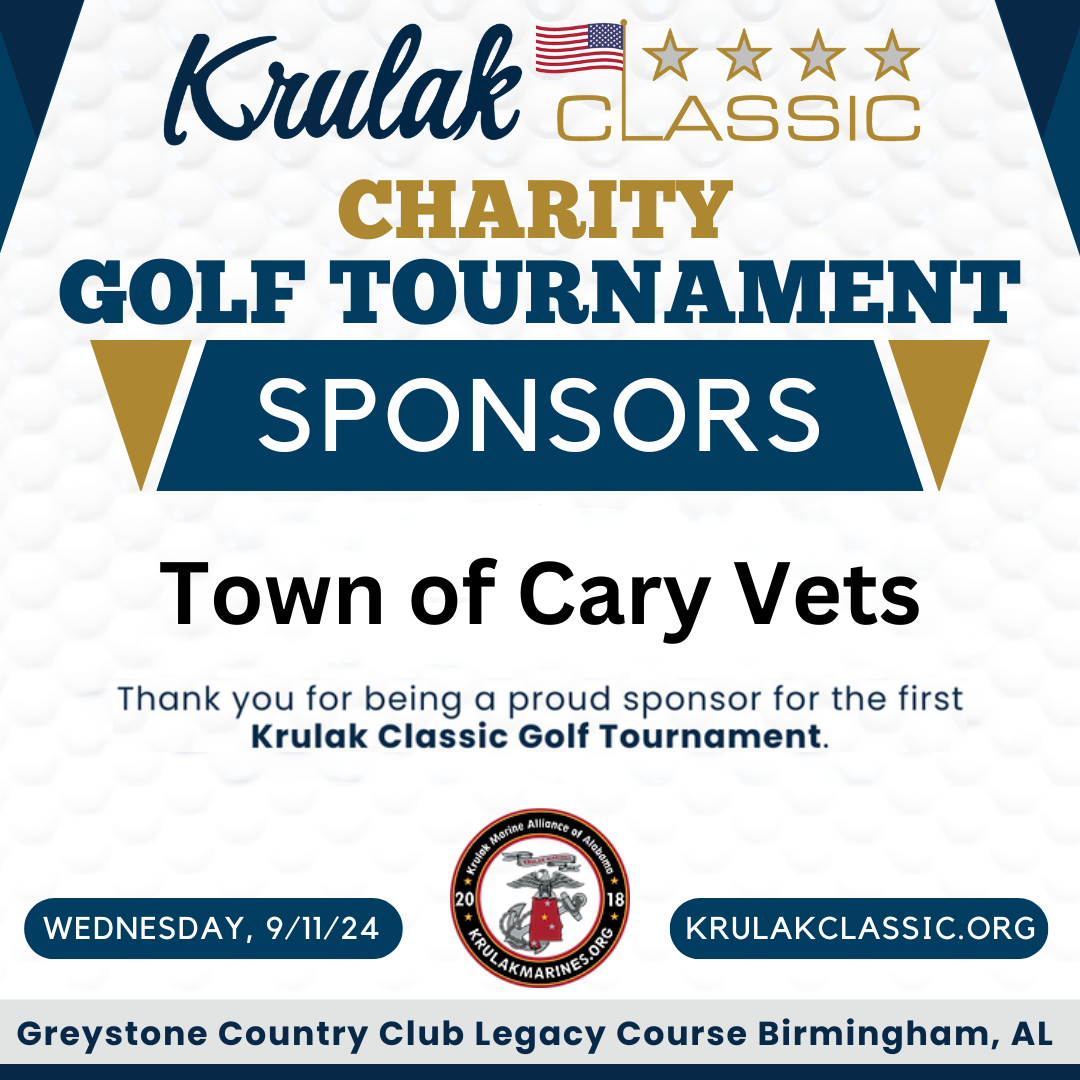 Thank You, Town of Cary Vets for Sponsoring Our Charity Event!