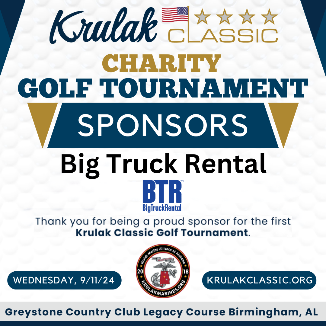 Thank you Big Truck Rental for Supporting the Krulak Classic Charity Golf Tournament!