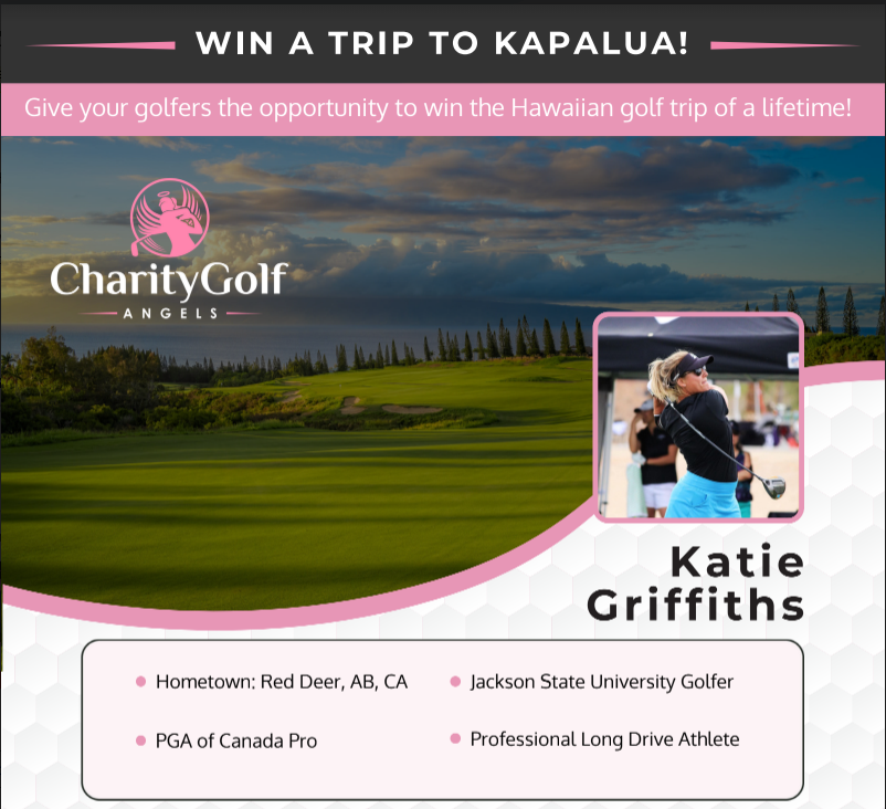 Thank You to Charity Golf Angels and Pro Katie Griffiths